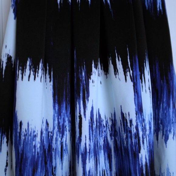 COPY - Pippa & Julie blue abstract scuba dress size 12 - Picture 9 of 11